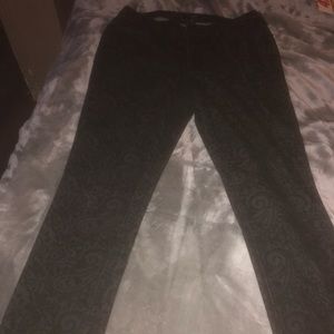 Black and gray jeans